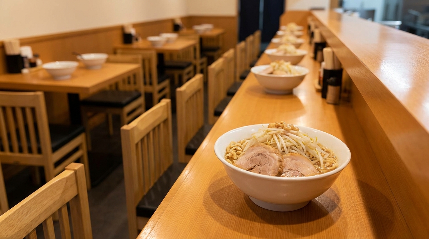 【結論】二郎系ラーメンにテーブル席がある店舗は存在する
