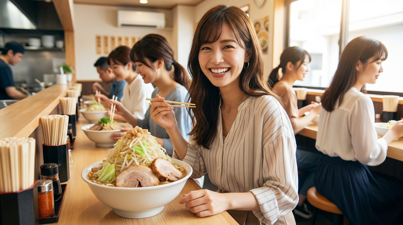 女性が二郎系ラーメンで不安に思う5つの疑問を解消