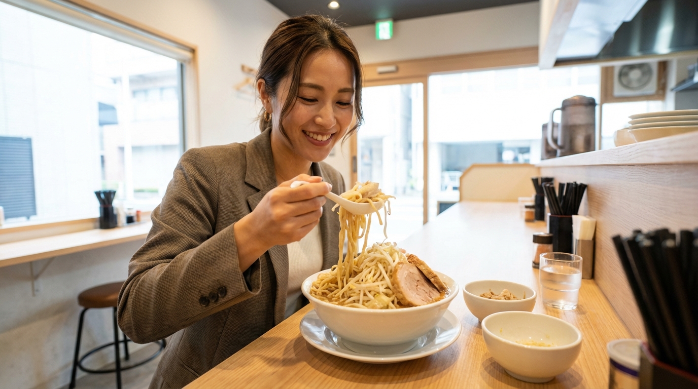 まとめ｜女性でも二郎系ラーメンを楽しむための3つのアクション