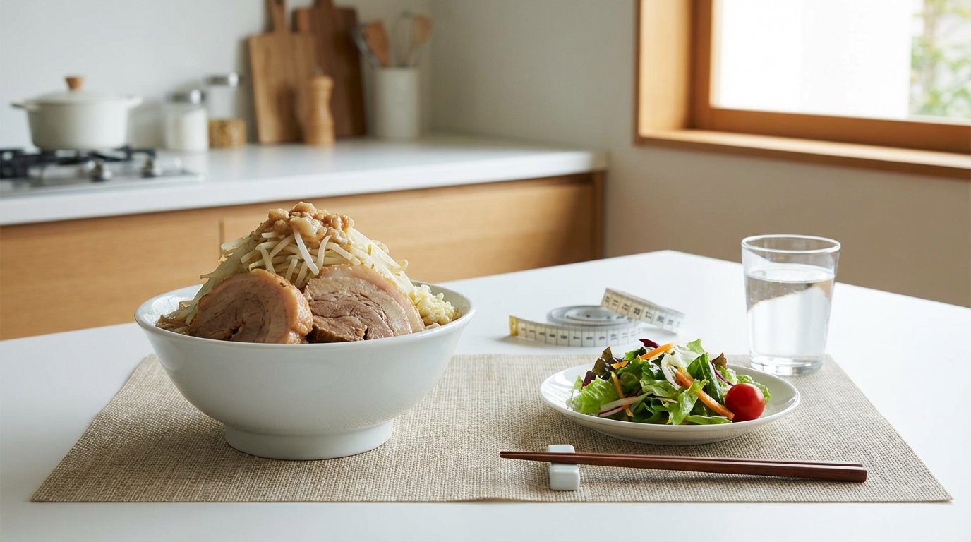 ダイエット中でも二郎系ラーメンを食べてOKな3つの条件