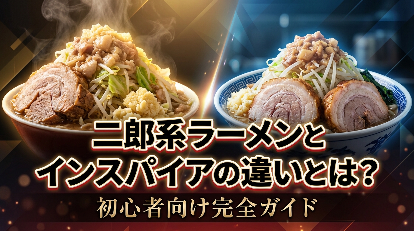 二郎系ラーメンとインスパイアの違いとは?初心者向け完全ガイド