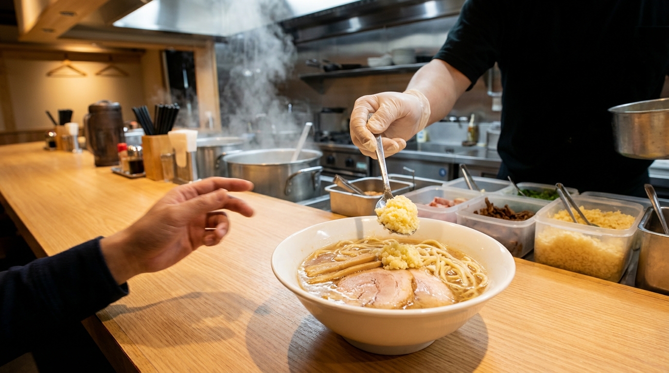 【図解】コール完全ガイド|「ニンニク入れますか?」への答え方