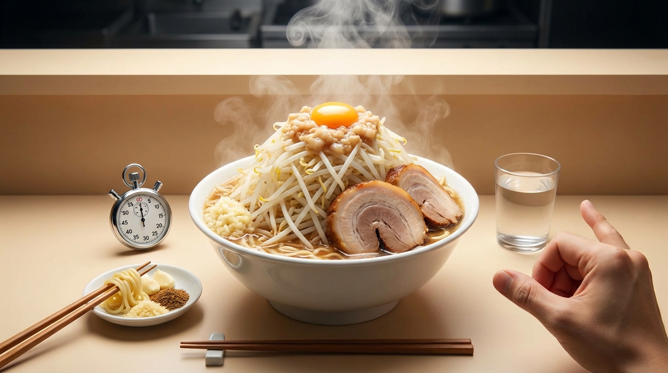 二郎系ラーメンを食べきるための5つのテクニック