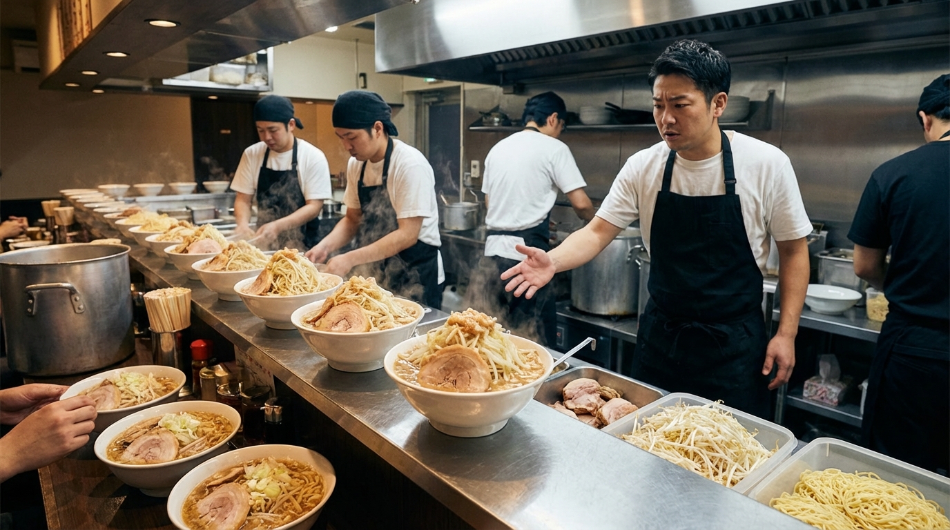 二郎系ラーメンを残すより問題になる「ロット乱し」とは？