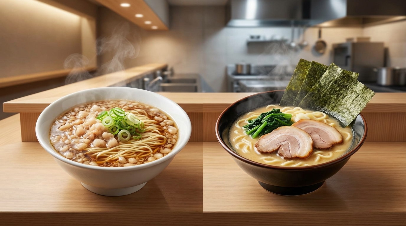 背脂チャッチャ系・家系ラーメンとの違い