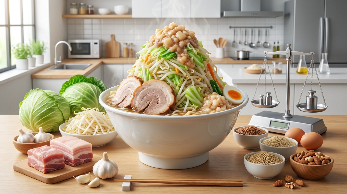 二郎系ラーメン「大」のカロリーは1,500〜2,500kcal|栄養成分も解説