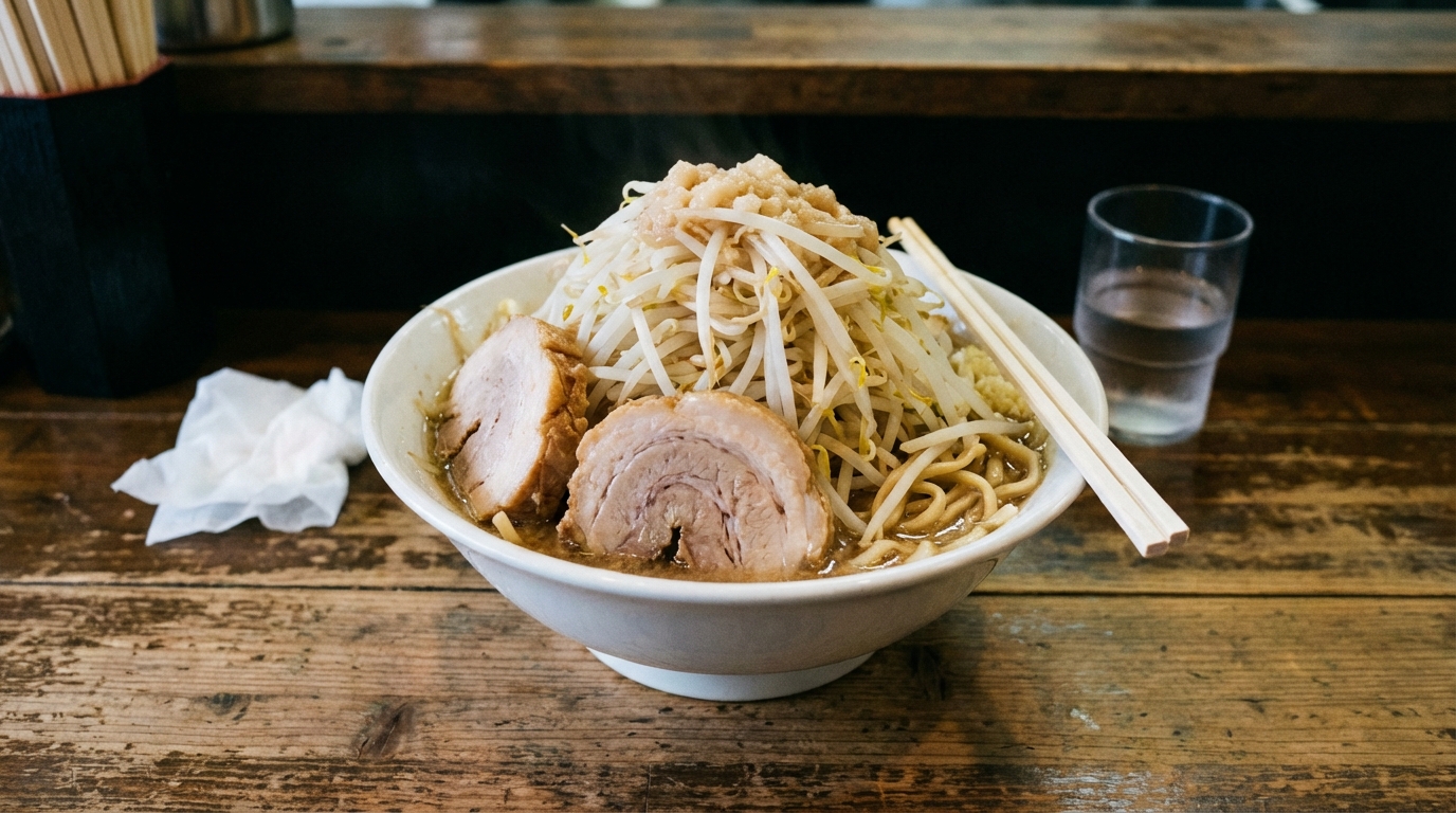 二郎系ラーメン「大」を残したらどうなる?マナーと対処法