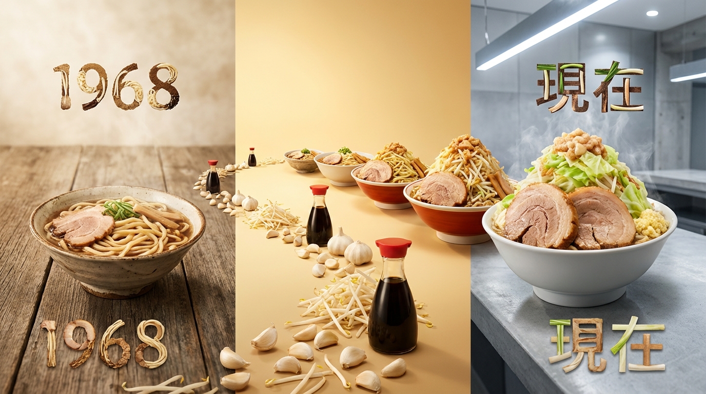 二郎系ラーメンの歴史年表|1968年から現在まで