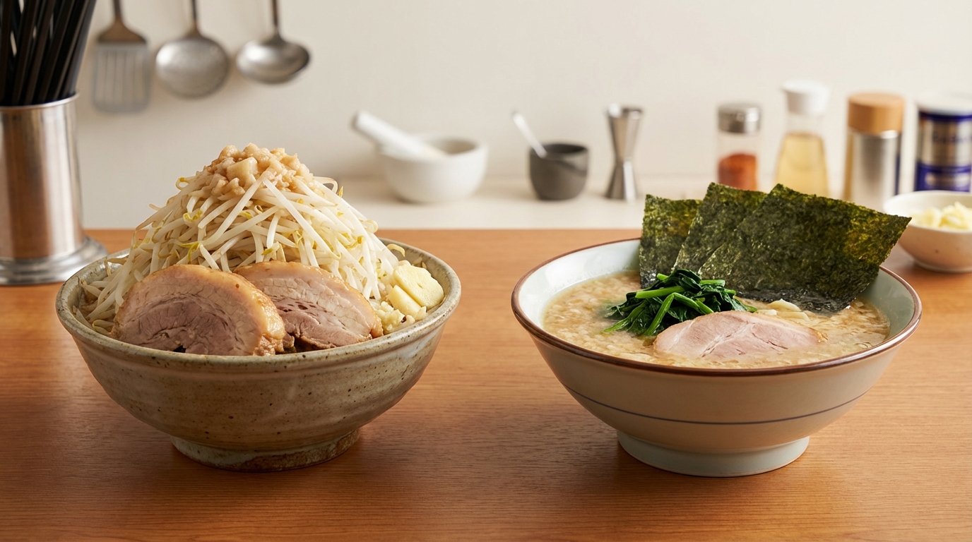 【結論】二郎系と家系の違いを3つのポイントで解説