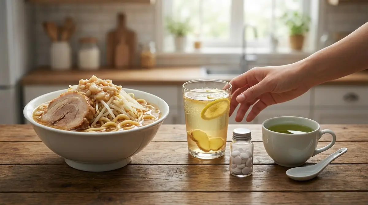 【今すぐ楽になりたい方へ】二郎系の胃もたれを和らげる応急処置3選