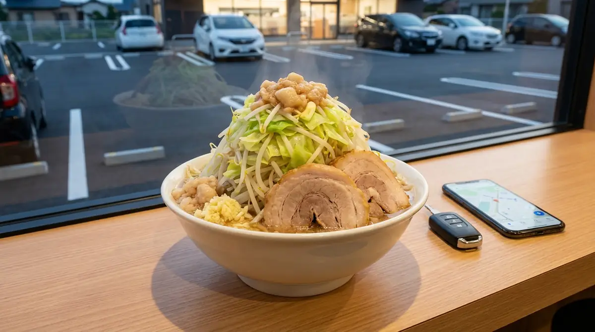 駐車場あり二郎系の選び方|失敗しない3つのチェックポイント