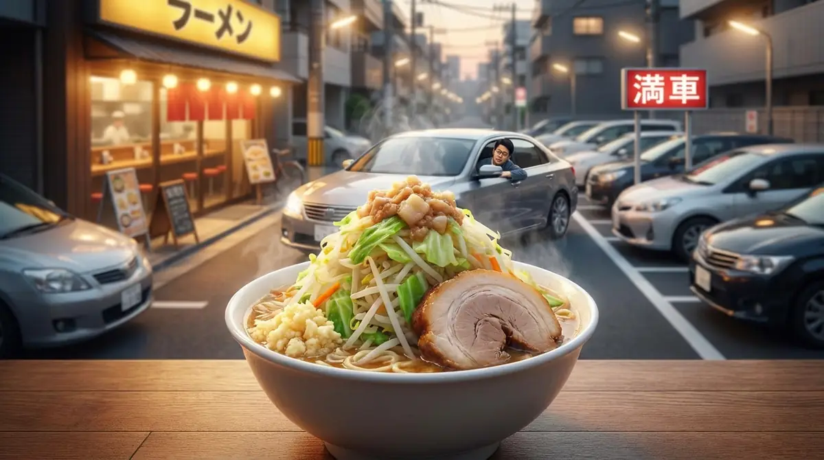 車で二郎系ラーメンに行く際の注意点|駐車場確保のコツ