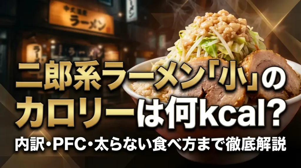 二郎系ラーメン「小」のカロリーは何kcal？内訳・PFC・太らない食べ方まで徹底解説