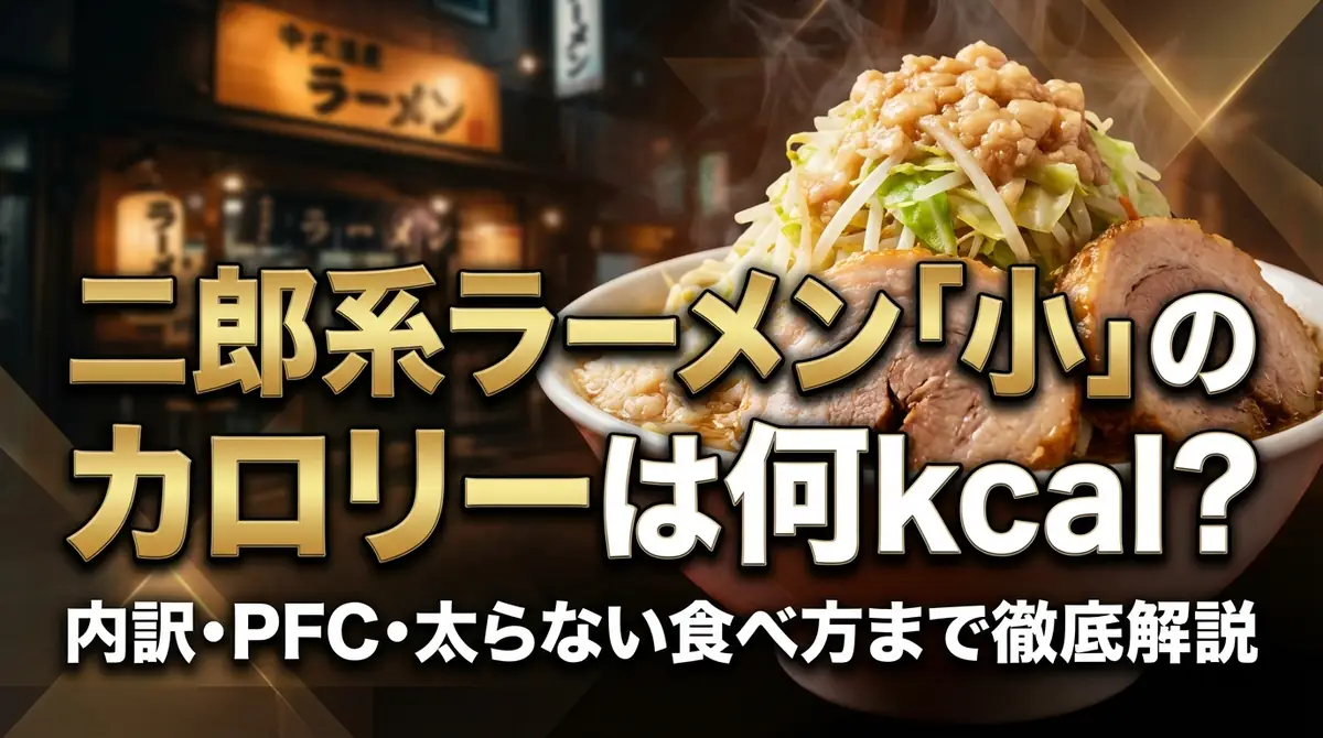 二郎系ラーメン「小」のカロリーは何kcal?内訳・PFC・太らない食べ方まで徹底解説