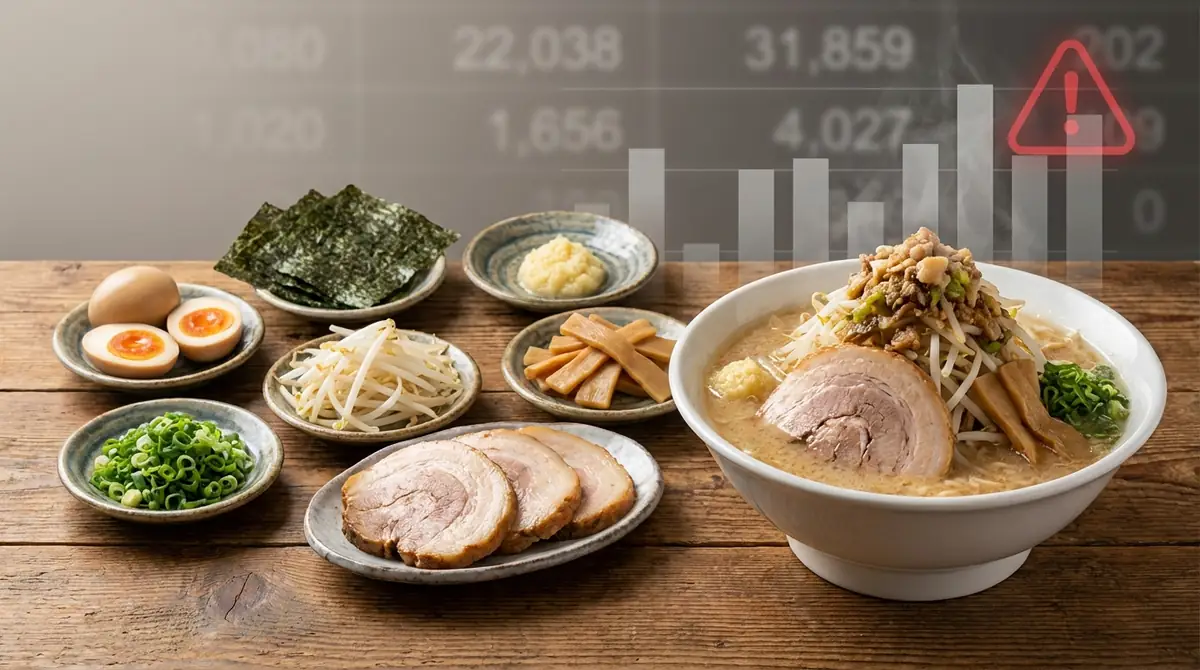 トッピング・コール別カロリー早見表【全マシの恐怖】