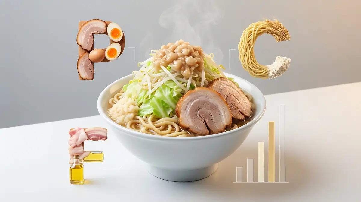 二郎系「小」のPFCバランス(三大栄養素)