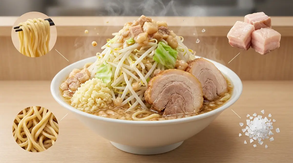 二郎系ラーメンの糖質・脂質・塩分も確認しよう