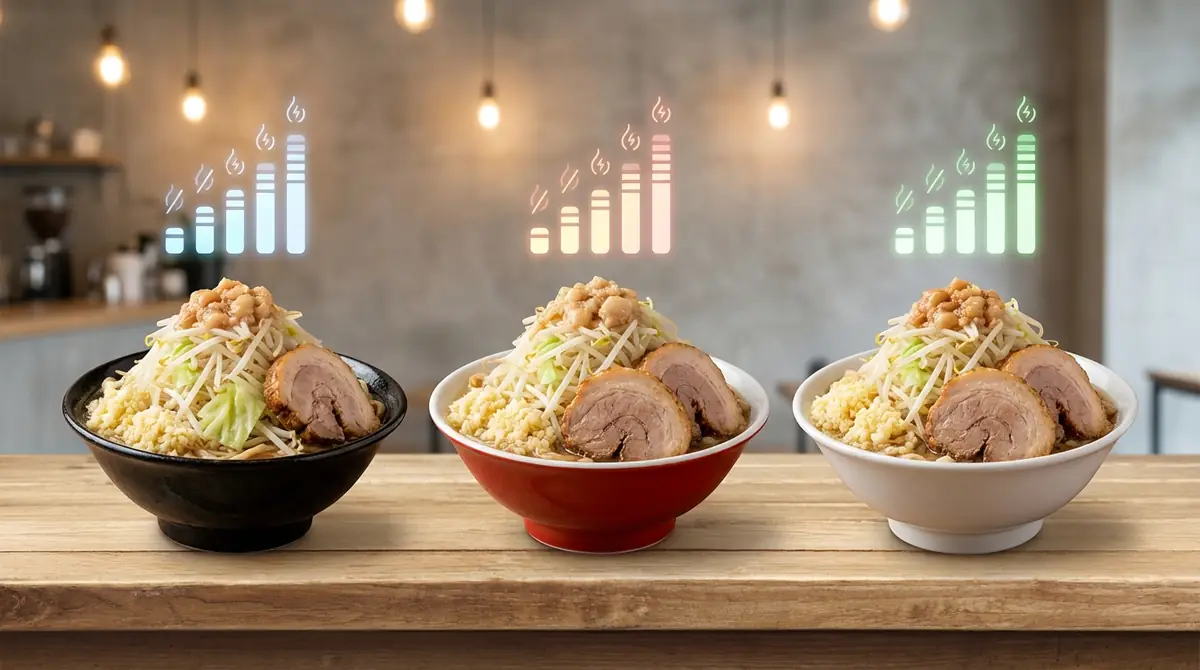 【参考】主要二郎系チェーンのカロリー比較