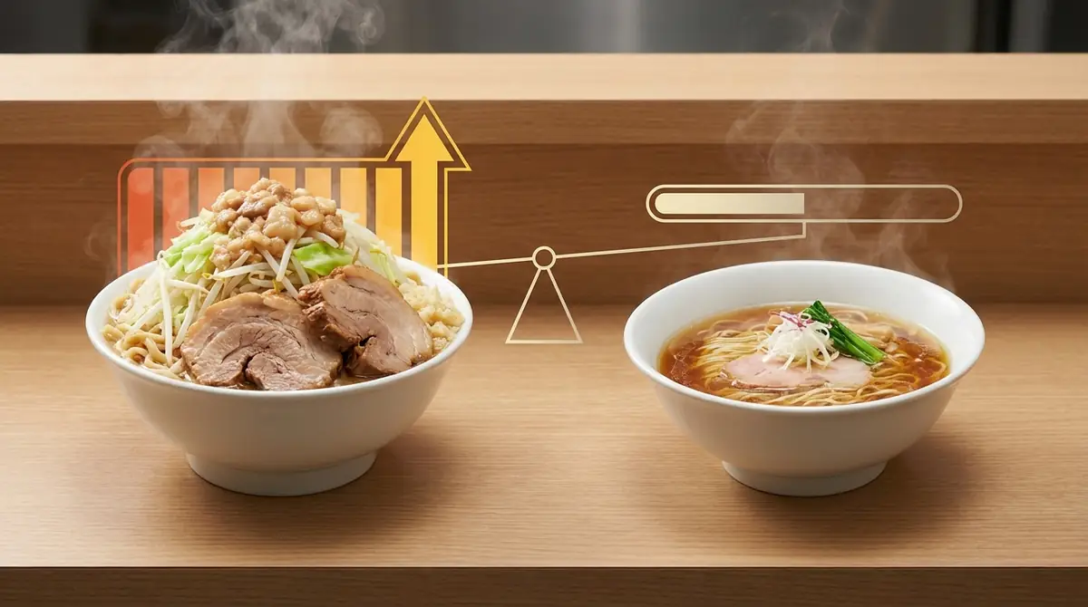 他のラーメンとカロリー比較｜二郎系はどれくらい高い？