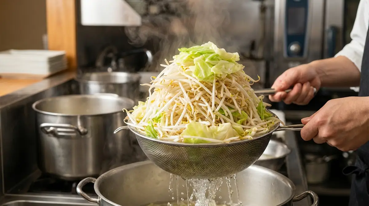 野菜の茹で方を完全マスター|二郎系レシピの肝