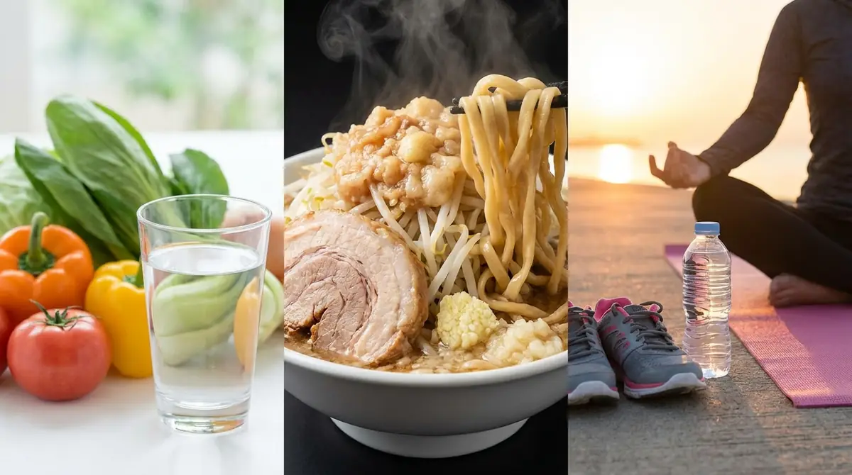 二郎系ラーメンを週一で食べても太らない「前・中・後」の完全対策