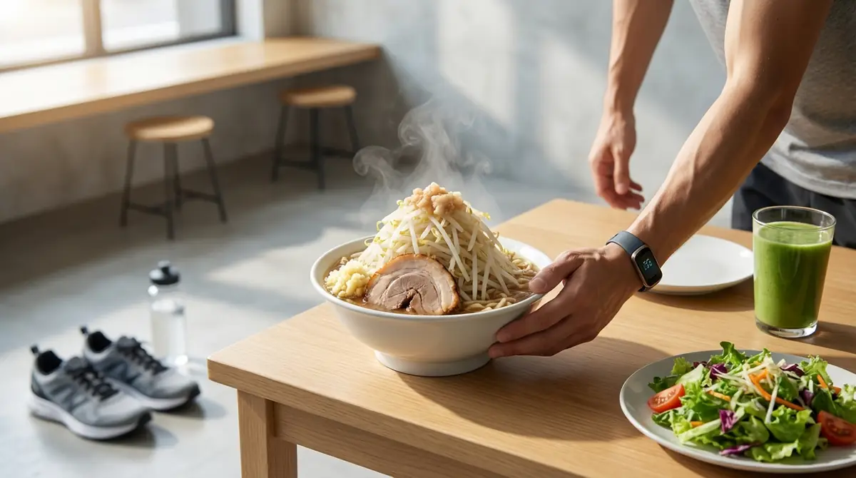 週一で二郎系ラーメンを食べても太らない人の5つの習慣