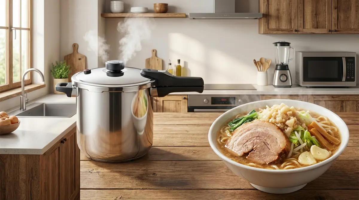 時短で二郎系スープを作る方法|圧力鍋・代替手段