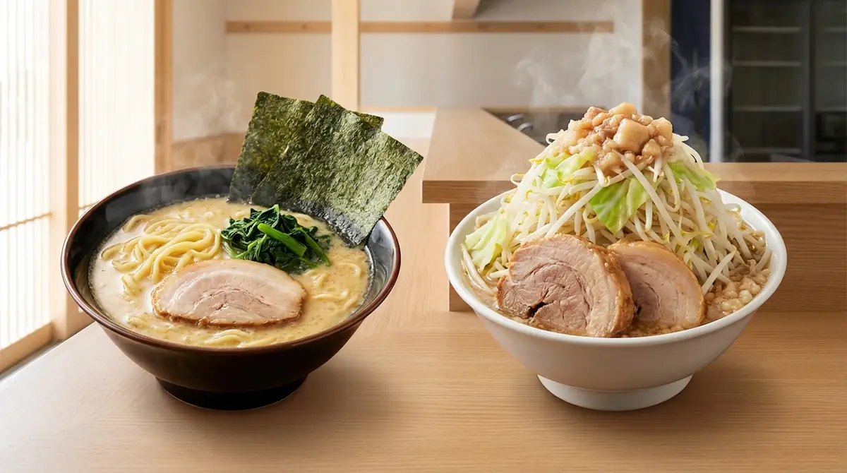 【30秒でわかる】家系・二郎系ラーメンの意味と違いを簡単解説