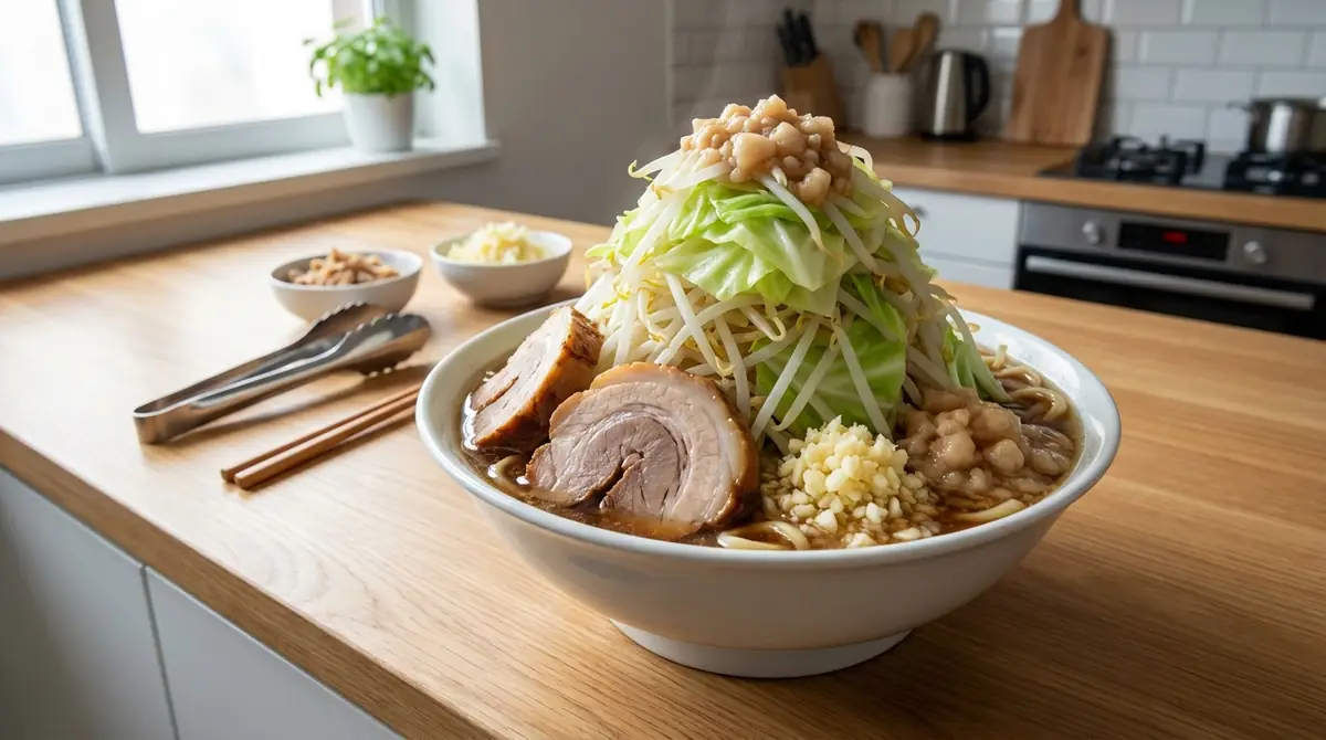 盛り付けのコツ｜二郎スタイルを家庭で再現