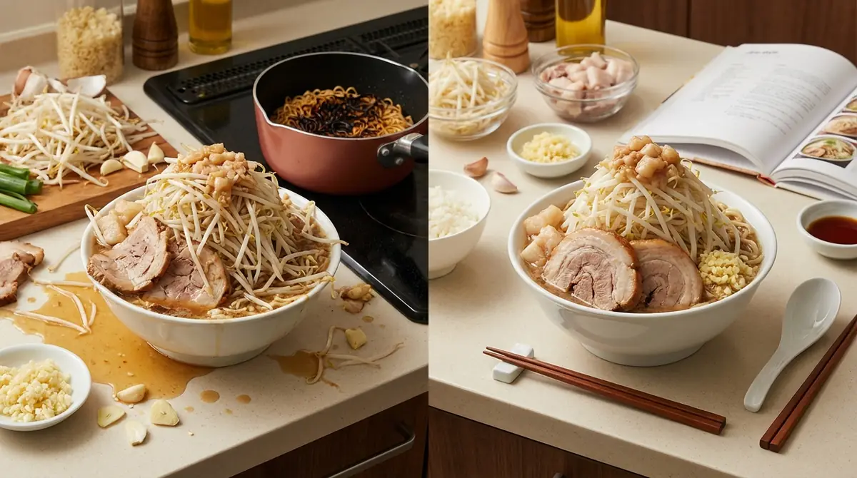 自宅二郎系ラーメンでよくある失敗と解決策