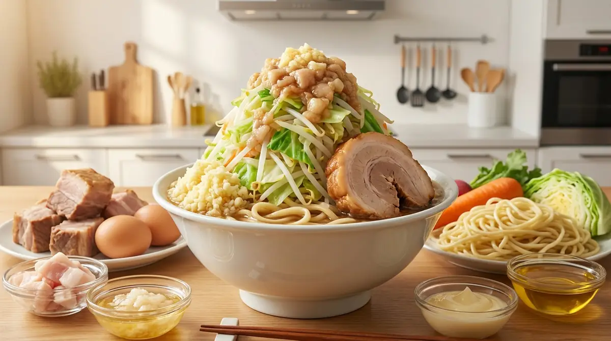 二郎系ラーメン1杯の栄養成分【カロリー・タンパク質・脂質】