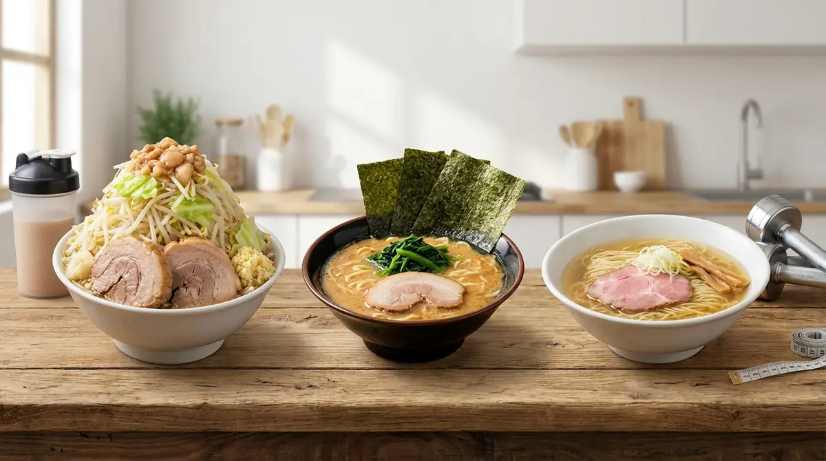 筋トレ民におすすめのラーメン比較|二郎系vs家系vs淡麗系