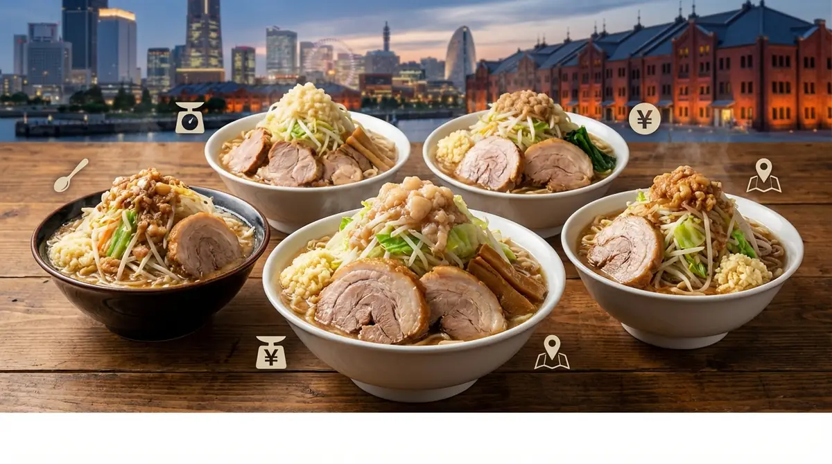 横浜の二郎系を徹底比較【味・量・価格・アクセス】