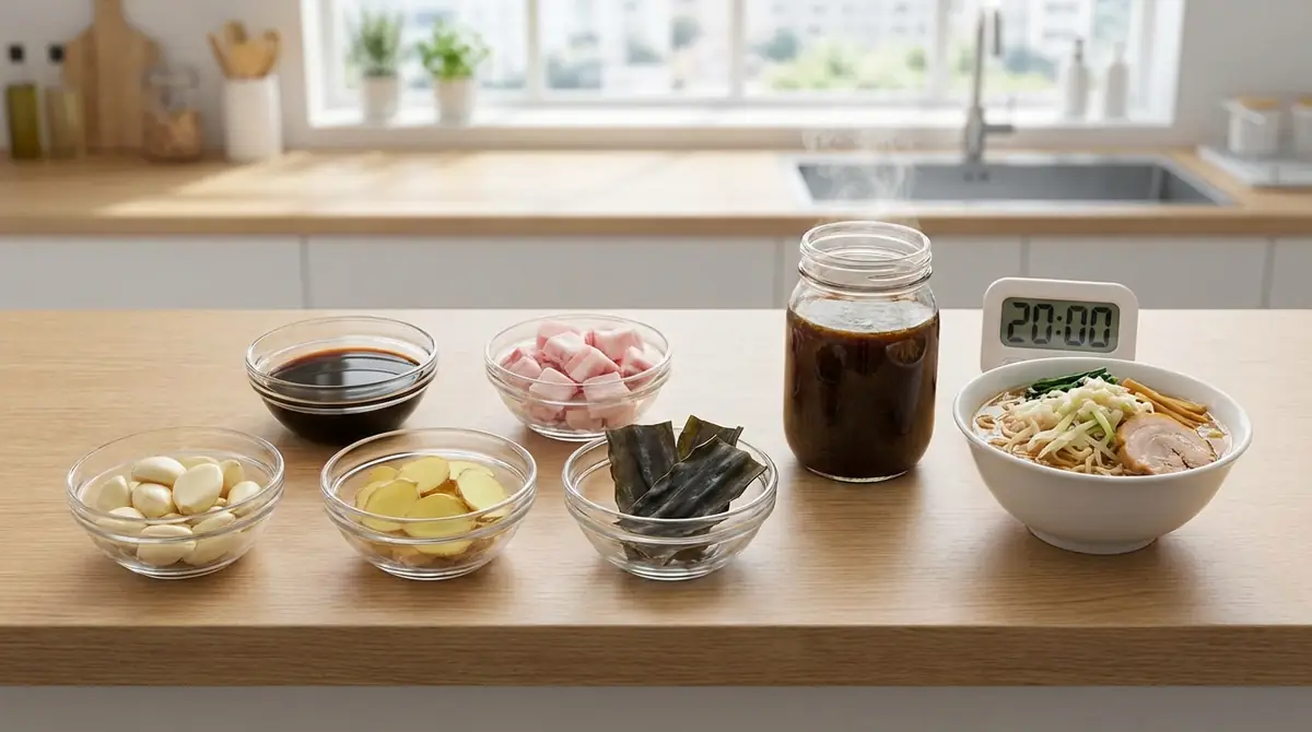 まとめ｜材料5つ・20分で自宅二郎系タレを仕込もう