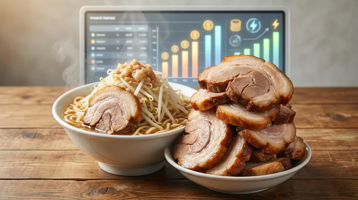 二郎系の豚増しは何枚?料金・カロリー早見表【結論】