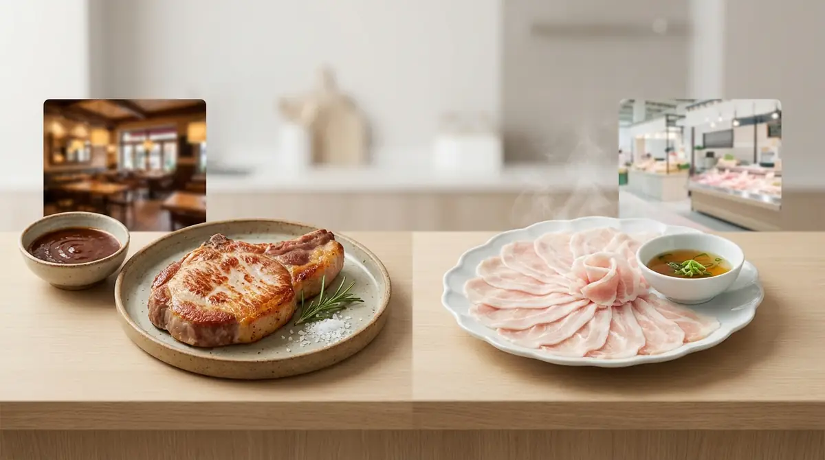 店舗によって違う豚の特徴|厚切り系vs薄切り系