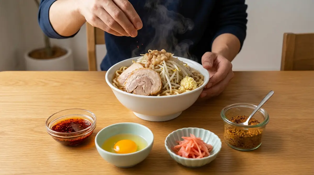 自宅で二郎系を食べる時のおすすめ味変アイテム4選