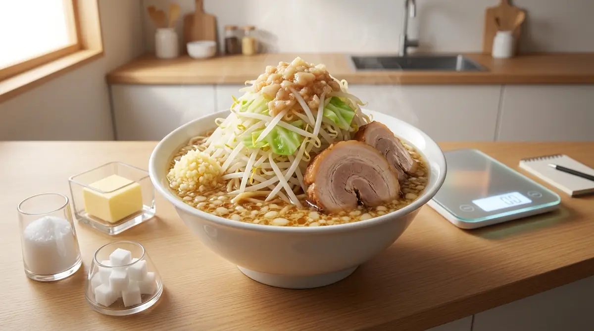 二郎系ラーメン1杯のカロリー・脂質・塩分を把握しよう