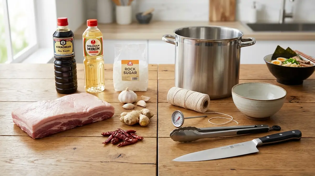 材料と道具｜二郎系チャーシュー作りの買い物リスト