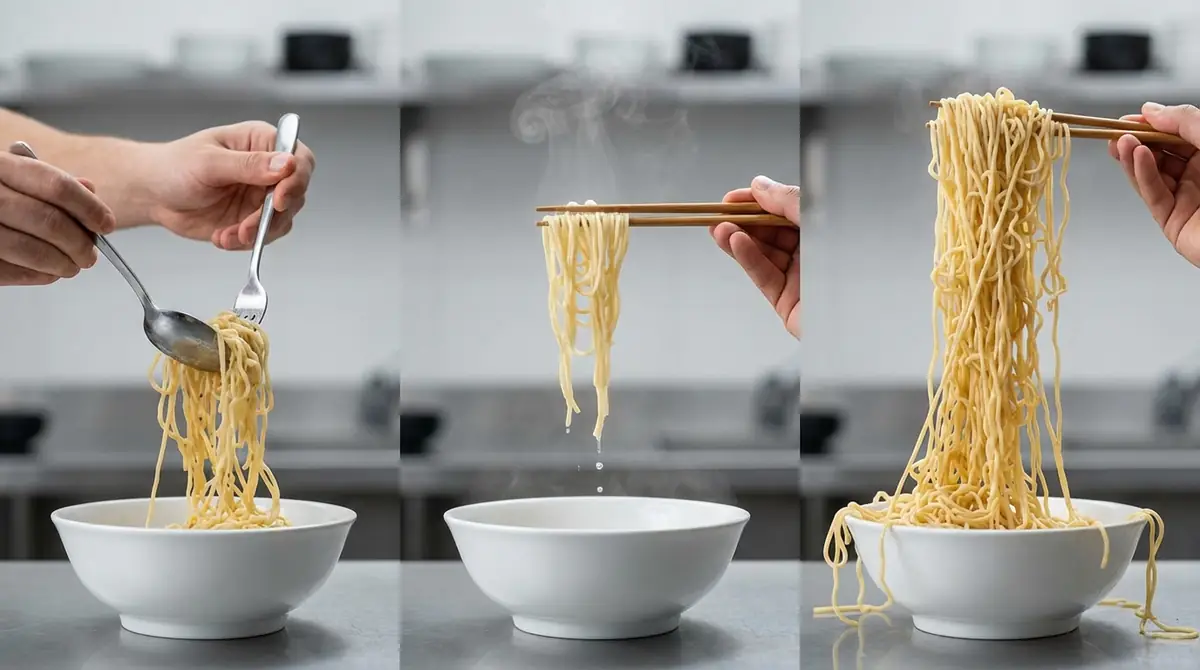 初心者がやりがちな麺上げNG行動3選