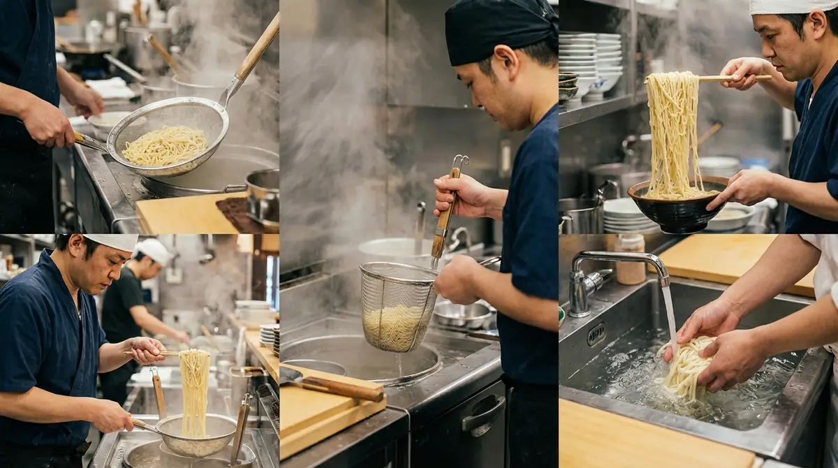 店舗によって違う?麺上げのローカルルール